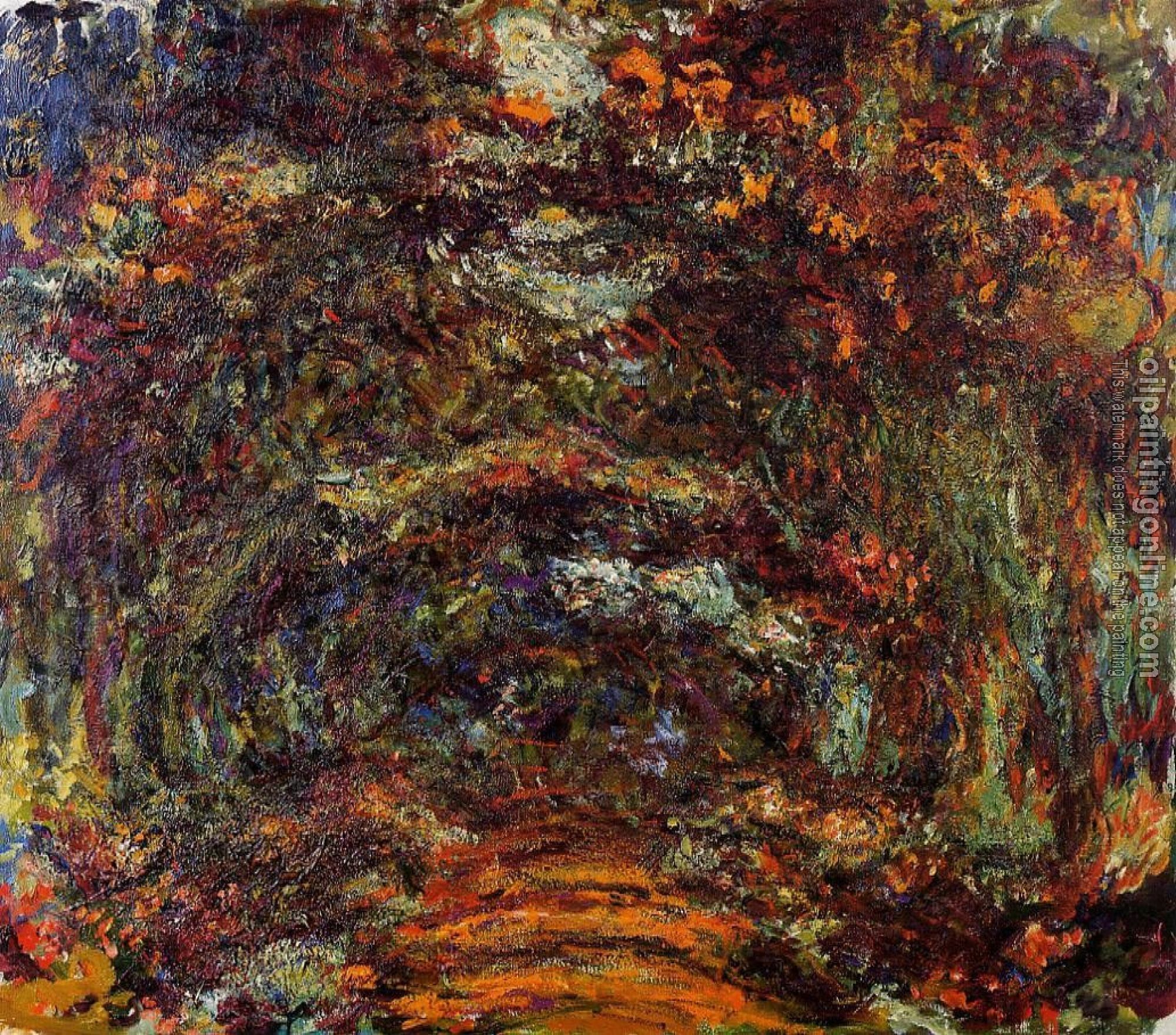 Monet, Claude Oscar - The Path under the Rose Arches, Giverny